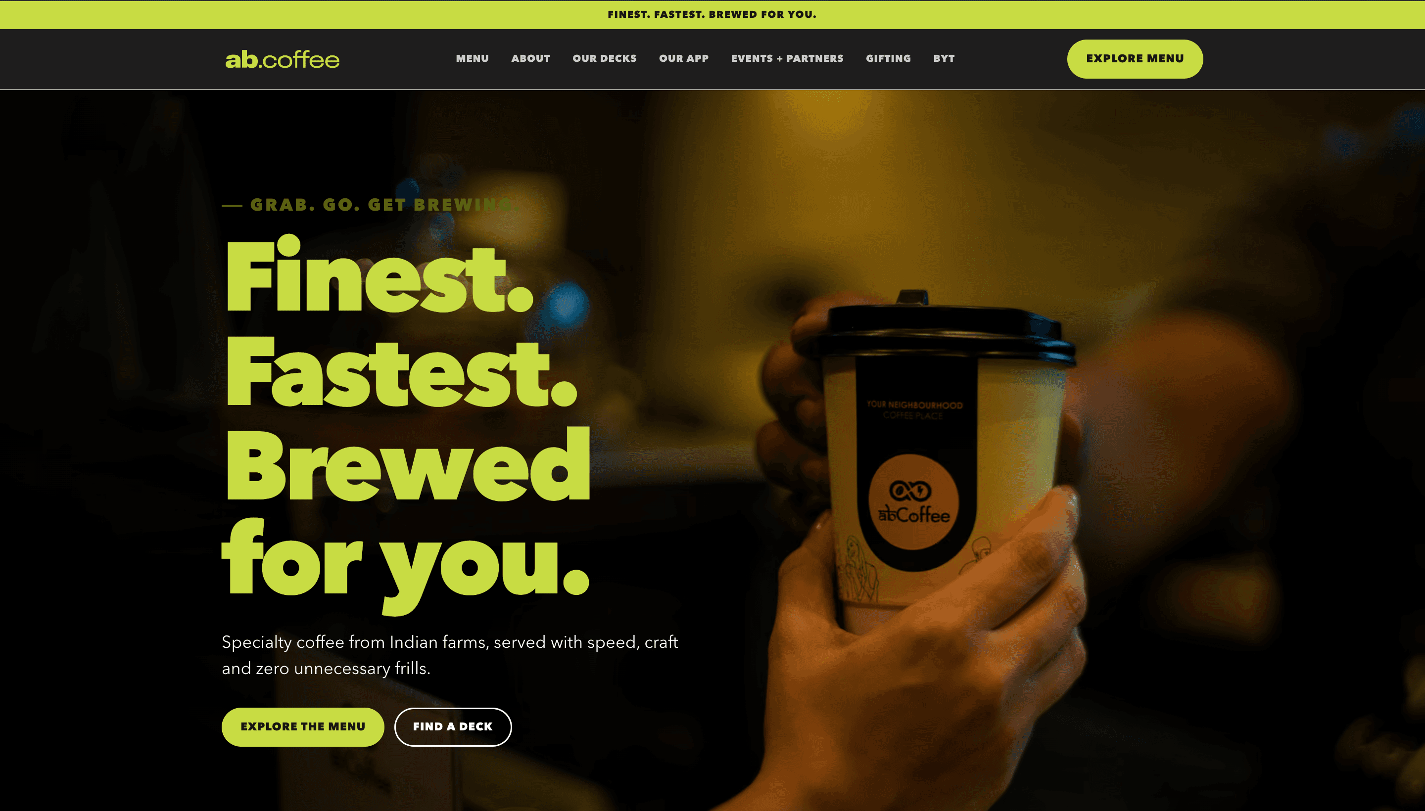 ABCoffee ReDesigned project preview